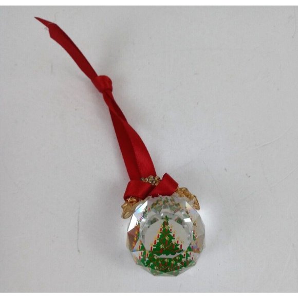 Vintage Avon Crystal Fauceted Christmas Tree Ornament In Original Box - Picture 7 of 13